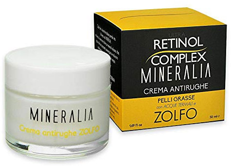 Ultra Retinol Complex Crema Viso Antirughe per Pelli Grasse con Acque Termali e Zolfo - 50 ml