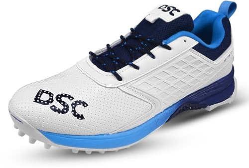 DSC Jaffa, Cricket Shoe Uomo, White/Navy, 41 EU
