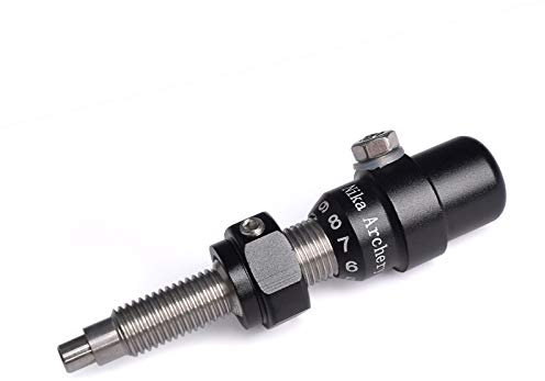 ELONG OUTDOOR Bogenschießen Kissen Kolben Pfeilauflagen Cushion Plunger Rostfreier Stahl Button Plunger Einstellbar RH/LH für Recurvebogen Bogensport Zubehör