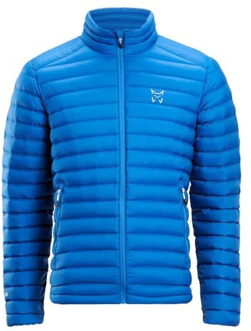 ALTUS Dofour Chaqueta de pluma | Chaqueta de montaña | Chaqueta de trekking | Chaqueta de senderismo | (FR/ES, Letras, L, Regular, Regular, Azul)