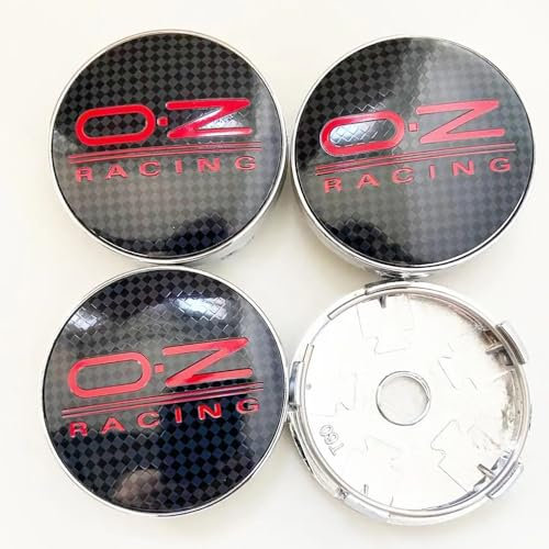4 Stück Auto Nabendeckel Radnabenkappen Kompatibel mit für OZ 60mm Radmittelkappen Nabenkappen Zubehör,G-60mm