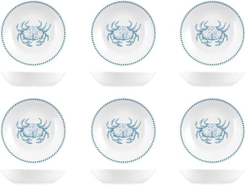H&H Set 6 Piatti Fondi Ocean Cm20