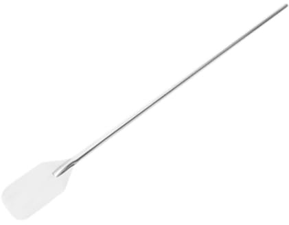 Grande paletta per mescolare in acciaio inossidabile, utensile per mescolare multiuso, cucchiaio per mescolare resistente con manico lungo per la, 48 pollici