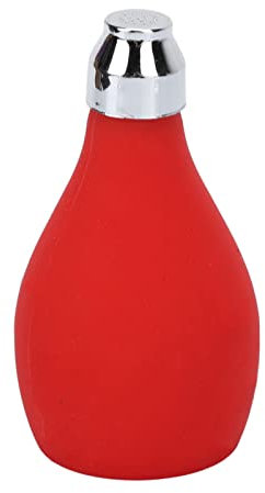 Jadeshay Bottiglia spray in polvere ricaricabile, dispenser in silicone polvere vuota bottiglia spray in polvere per parrucchiere o uso domestico (Rosso)