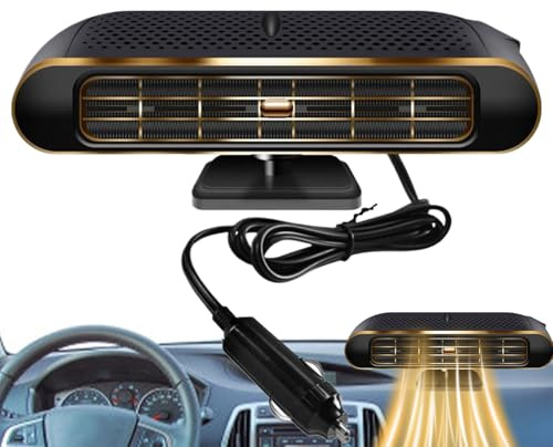 Portable Car Heater | 12V/24V Windscreen Defogger Defroster,Rechargeable Fan Defroster for Sedans Truck SUV RV Pickups Scooters Automotive Camping Road Trips School