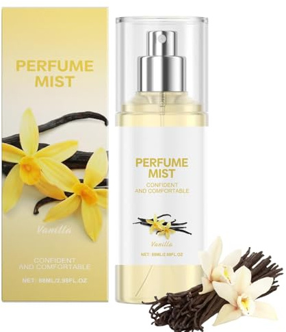 Parfum Vanille Femme,Aroma Spray Vanille 88ml,Brume Corporelle Parfumée, spray parfumé longue durée pour cheveux et corps, eau de toilette hydratante