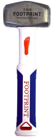 Footprint - Mazo con mango de acero endurecido de alta resistencia y fibra de vidrio, de 1,13 kg.