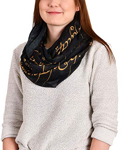 Elbenwald Echarpe Boucle Le Seigneur des Anneaux The One Ring Ø79cm Noir