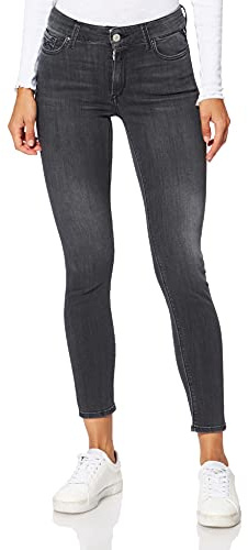 REPLAY Jeans Donna Luzien Skinny Fit Super Elasticizzati, Grigio (Dark Grey 097), W31 x L32