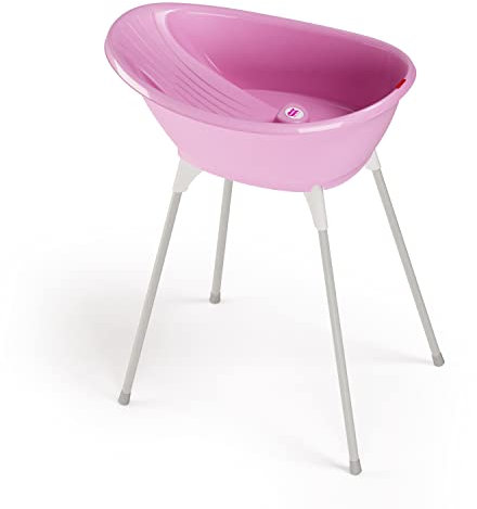 OKBABY Kit Bella bañera más soporte - Perfecto para la hora del baño desde 0-12 meses - Rosa