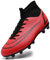 ASOCO DREAM Fußballschuhe Herren High-Top Stollen Fussballschuhe Kinder Jungen Professionelle Trainingsschuhe Sportschuhe Outdoor Athletics Football Schuhe,Rot,39 EU