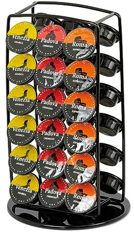 Italian Coffee Portacapsule Caffè Compatibili e Originali, adatto per Ufficio e Cucina (A Modo Mio Toni)