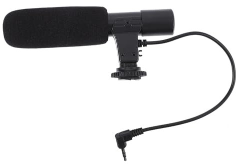 Veemoon 1pièce Microphone pour Caméra DSLR Microphone À Haute Sensibilité pour Enregistrement Vidéo Et Photo Tube Vocal pour Appareil Photo Numérique avec Jack