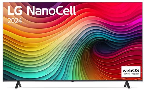LG Nanocell TV 2024 | 65NANO81 | 65 Pouces | UHD | Processeur α5 Gen7 AI 4K, Bleu foncé