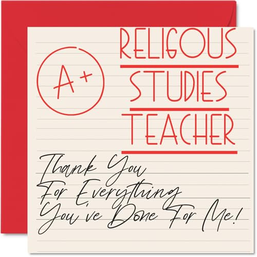 Thank You Cards for RS Teacher, A+ Teacher