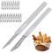 JDCMEI 2 Pezzi Taglierino per Pane, Lama per Pane, Coltello per Impasto, Coltello da Pane Professionale, Strumento di Taglio per Pane con 20 Lame per DIY Lmpasto, Intagliare Modelli di Pane Crudo