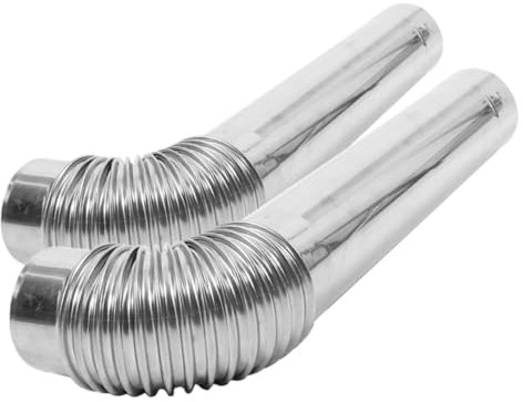 Sosoport Accessoires De Conduit De Cheminée De Poêle Conduit De Fumée en Acier Tube De Fumée De Gaz