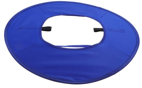 AMUSLESUR Visera de ala Completa para Casco Protector Solar Azul de Oxford, Ligera y Cómoda para Días de Trabajo en Verano y Fiesta Verano