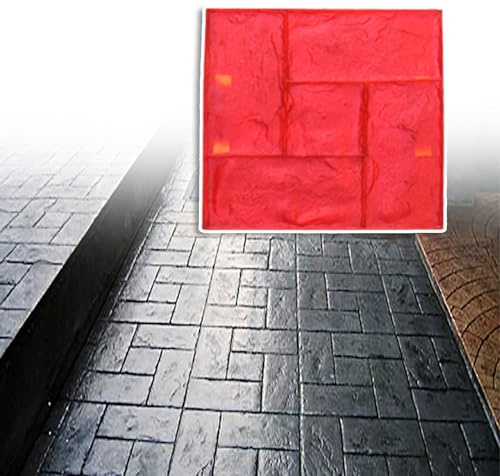 Betongform med skifferstruktur för terrassbeläggningar, gör-det-själv-projektcementform, betongstrukturtryckmatta (1 styck) – perfekt för terrassdesign