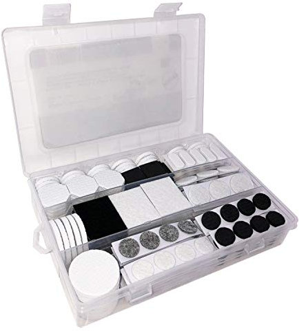 GREEN HOME Möbelgleiter Box | Filzgleiter Set | 300-teilig – Möbelgleiter & Antirutsch Pads selbstklebend – Bodenschutz für Stuhl, Tisch & Möbel | Kratzschutz für Parkett, Laminat & Fliesen