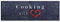 Küchenläufer Küchenteppich Teppichläufer Cooking with Love | waschbar, Größe:ca. 60 x 180 cm