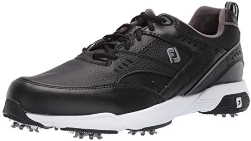 FootJoy Men's Men's Sneaker Golf Shoes, Black, 12 X-Wide