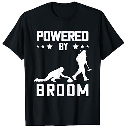 Powered By Besen Curling Player Curling Stone Curling T-Shirt