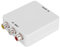Mini Convertidor de Señal AV a RF, Soporte 67,25 MHz 61,25 MHz Convertidor de Vídeo AV a RF para TV, VHS VCR, Grabadora de DVD