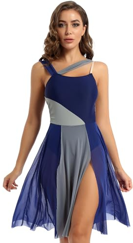 Kvysinly Woman Sleeveless Chiffon Lyrical Dress Modern Ballet Dance Costume Gymnastic Leotard Beach Maxi Dress