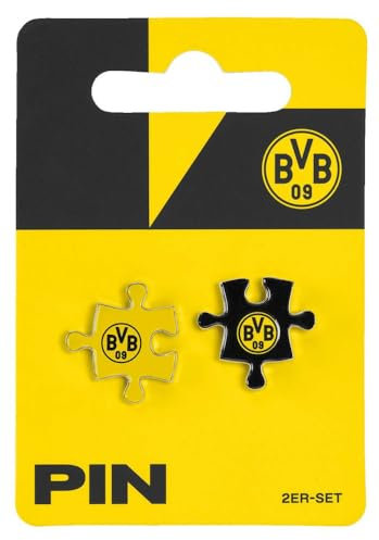 Borussia Dortmund Pin 2er Set - Puzzelteile - Anstecker Button BVB 09