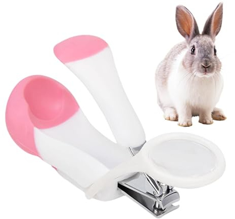 Cortaúñas para mascotas, cortador de uñas versátil de Guinea para animales, cortador de uñas de garra para los pies, cortador de uñas para mascotas con lupa para animales pequeños