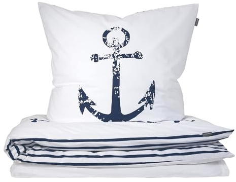 Schiesser Bettwäscheset Marina - Renforcé - 2-teilig - 155 x 220 cm - Weiß