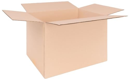 verpacking Faltkartons 394 x 292 x 288 mm Braun (Außenmaß 400 x 300 x 300 mm) variable Höhe bei 100/200 mm KK 88 2-wellig Versandkarton für Waren DHL Paket DPD GLS Hermes Kartons (10 Stück)