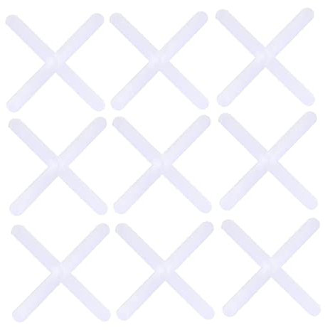 Angoily 2000pcs Tile Cross Spacers Pe Material Smooth Ceramic Wall Floor Tile Spacer Grout for Tiling