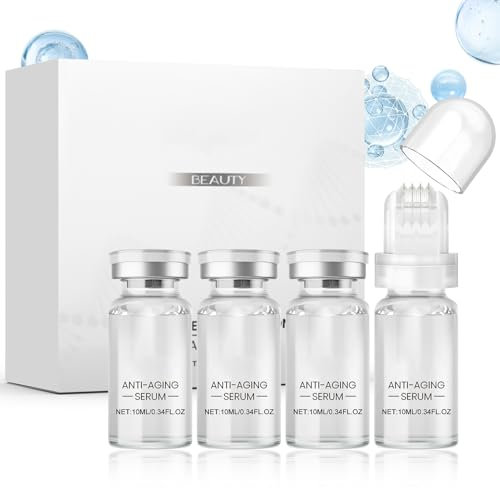 Micro Infusion Visage, Sérum pour Système de Micro-Infusion, Système Facial Avec Sérum, Kit Sérum Anti-âge par Microneedling, Hydratant, Anti-Rides, Sérum Visage Peau Lisse Pour Tous Types de Peau