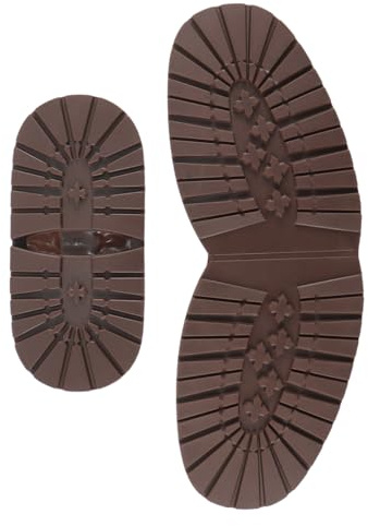 Gorise Rubber Shoe Soles Wear Resistant Rubber Soles Protector Pads Boot Accessories Sole Kit Shoes Repair Brown Forefoot Hintfoot