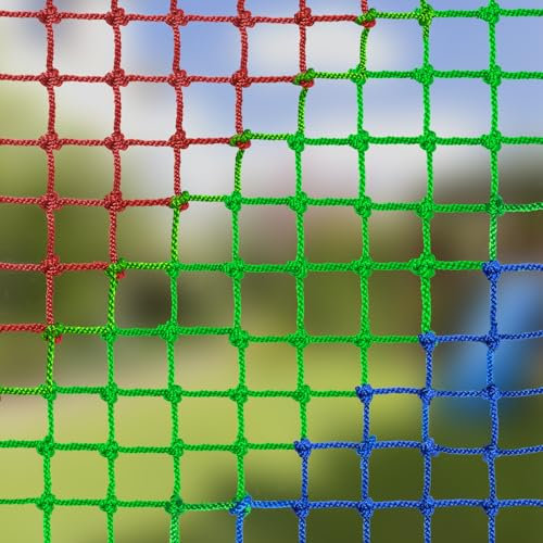 BERADNET Kletternetz Kinder Outdoor Polyester Kletternetz Spielplatz Klettergerüst Netz Strickleiter Krabbelnetz für Spielturm Kinderschaukel Spielplatz Baumhaus Hindernisparcours-Trainingszubehör