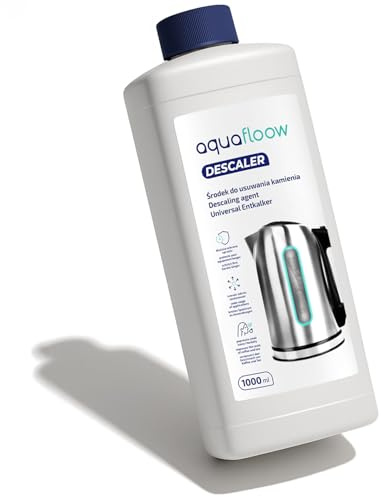 Aquafloow Descalcificador Liquido Universal 1l Descalcificador para Cafeteras | Descalcificación y Limpieza, Limpiador Express, Líquido Antical Máquina de Café | Compatible con Delonghi Saeco