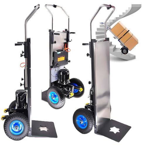 Diable monte-escalier électrique 1200 W, batterie amovible 48 V/36 Ah, moteur sans balais, pour entrepôt de meubles, charge de 400 kg.
