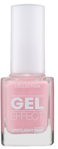 Collection Cosmetics Spotlight Shine Gel Effect Nail Polish, Nail Varnish, No UV Needed, Salon Effect Nails, 10.5ml, Fresh Pink