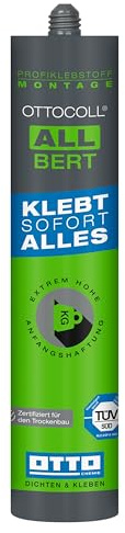 OTTOCOLL Allbert M551 Universal Klebstoff 1K-Hybrid-Polymer STP-Kleber (Weiß)