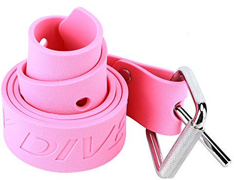 WIHFHGZ Ceinture de Plomb pour Plongée, Ceinture de Poids en Caoutchouc Rose avec Boucle de Libération Rapide, Ajustable - Confortable, Sécurisée et Pratique pour Plongée et Snorkeling