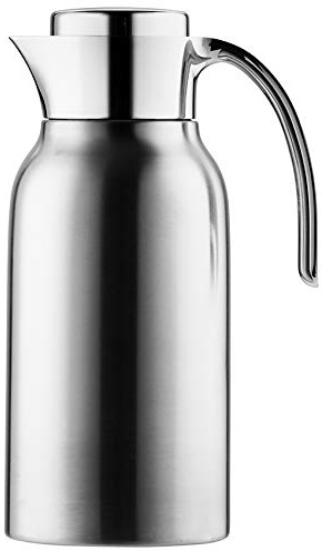 Helios Meeting Edelstahl-Isolierkanne 1,5L – 6h Heiß - Hält Getränke heiß & kalt - Bruchsicher & Spülmaschinenfest - Elegantes Design, Matt