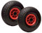 LOT de 2 x roue gonflable diable 260 x 85 (3.00-4) alésage 20 mm roulement à rouleaux
