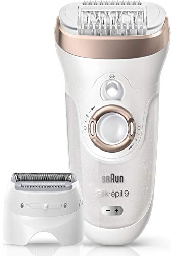 Braun Silk-épil 9 9-561 Wet&Dry Epilatore Donna Elettrico senza Fili, Epilatore con 6 Accessori Extra