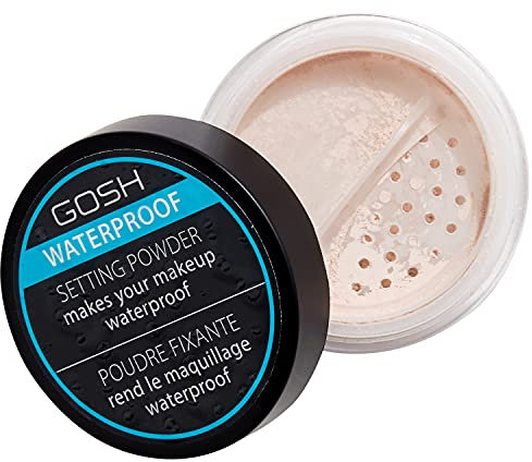 GOSH Waterproof Setting Powder I loses Finishing-Puder für alle Hauttöne I mattierend & langanhaltend für einen makellosen Teint I zum Fixieren von Makeup I wasserfest, wischfest & vegan