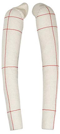 DE-LIANG 1 Paire de Bras Souples 1/2 pour Couture, Robe féminine, Tissu en Coton entièrement épinglable (Pas Taille Adulte 30 cm), Bras de Couture à Manches Longues drapé Main de Mannequin