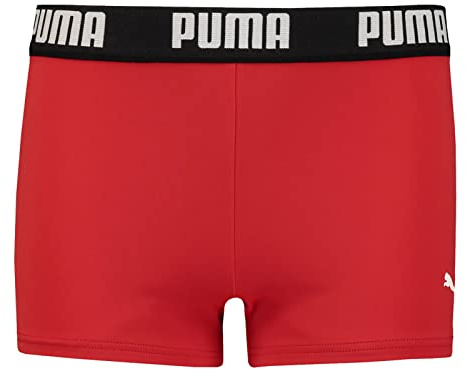 Puma Boxer de Bain pour Enfant avec Logo Bleu
