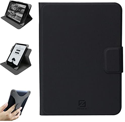 Étui Détachable Universel pour 6'' Nouveau Kindle 2024/2022, Kobo Nia/Clara 2E / Clara HD, Léger Housse de Protection avec Angles de Vision Multiples - Noir