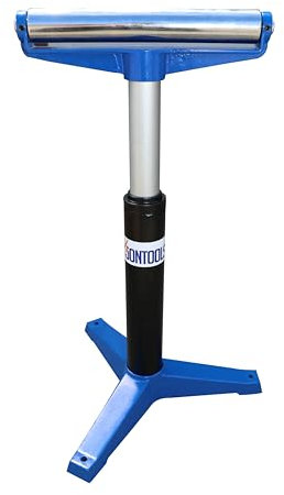 MENIPHIB Roller Ball Stands for Woodworking, Blue Metal, Heavy Duty, Adjustable Height, Easy Assembly, Sawing, Sanding, Assembly